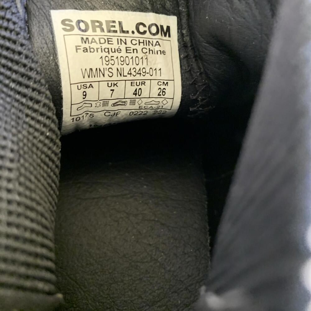 Sorel Women's Black Pink Brex Chelsea Ankle Bootie Boots US SZ 9 Chunky Platform - Picture 11 of 12